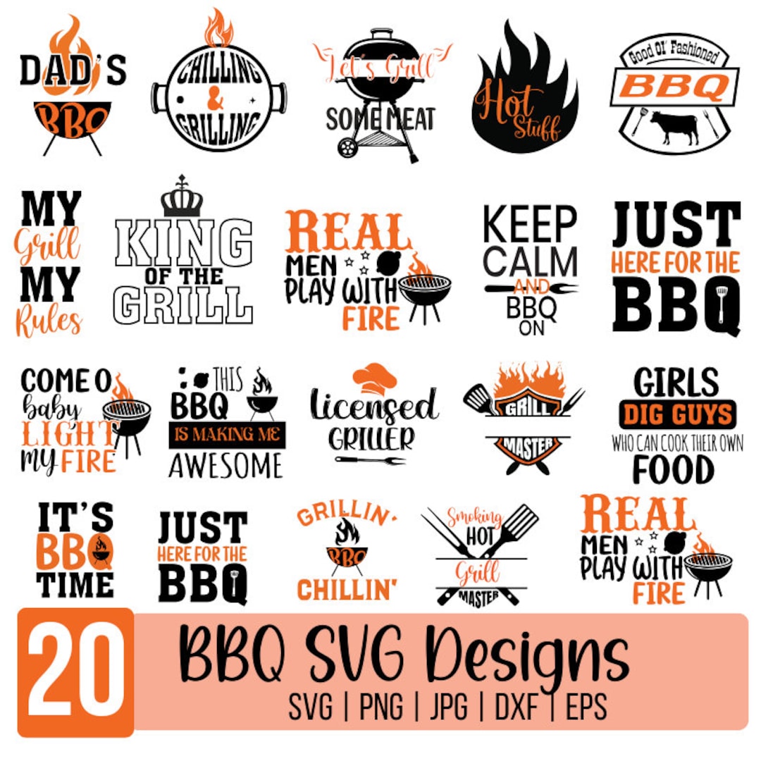 Barbecue SVG Bundle, BBQ Designs, Grill Svg, Funny Barbecue Quotes ...