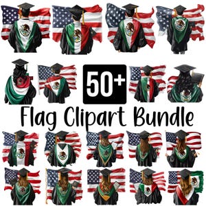 50+ Bundle de cliparts drapeau de l'obtention du diplôme, drapeau américain de l'obtention du diplôme PNG, l'obtention du diplôme senior, sublimation de l'obtention du diplôme patriotique, drapeau arrière-plans PNG
