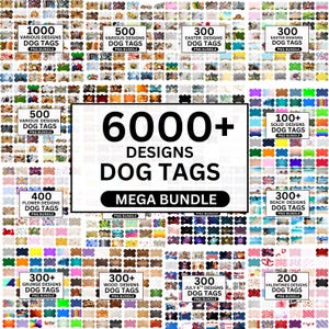 6000+ Dog Bone Tag Png, Sublimation Bundle Png, Pet Tag Png, Bone Dog Tag Designs, Sublimation Designs, Instant Download