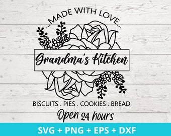 Grandma kitchen svg, funny kitchen quotes svg, blessed grandma svg kitchen svg, Grandmother gift idea svg