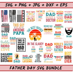 Bundle Svg papa vintage rétro, meilleur papa de tous les temps, Svg fête des pères, Svg drôle de papa, papa citations Svg, dictons svg, papa Svg, Svg grand-père