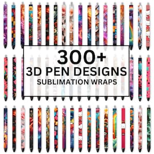 300+ PNG Pen Wrap Bundle, Pen Wrap Sublimation Designs, Epoxy Pen Wraps, Pen Waterslide Designs,  Pen Wrap Png, Pencil Sublimation Design