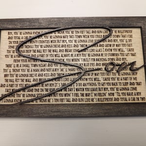 Son Shelf Sitter Nursery Music Sign