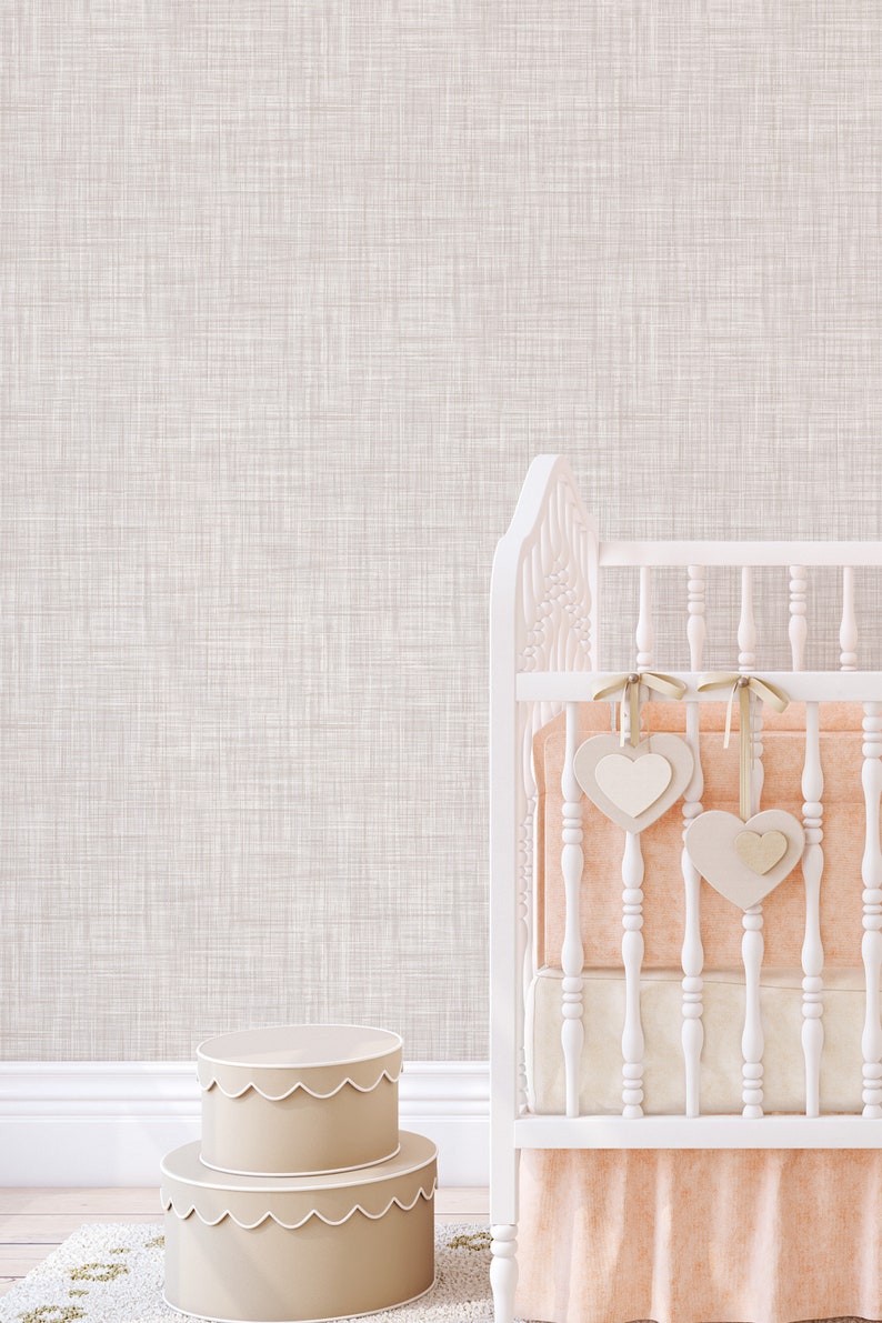 Removable Linen Textured Wallpaper Peel and Stick and Etsy