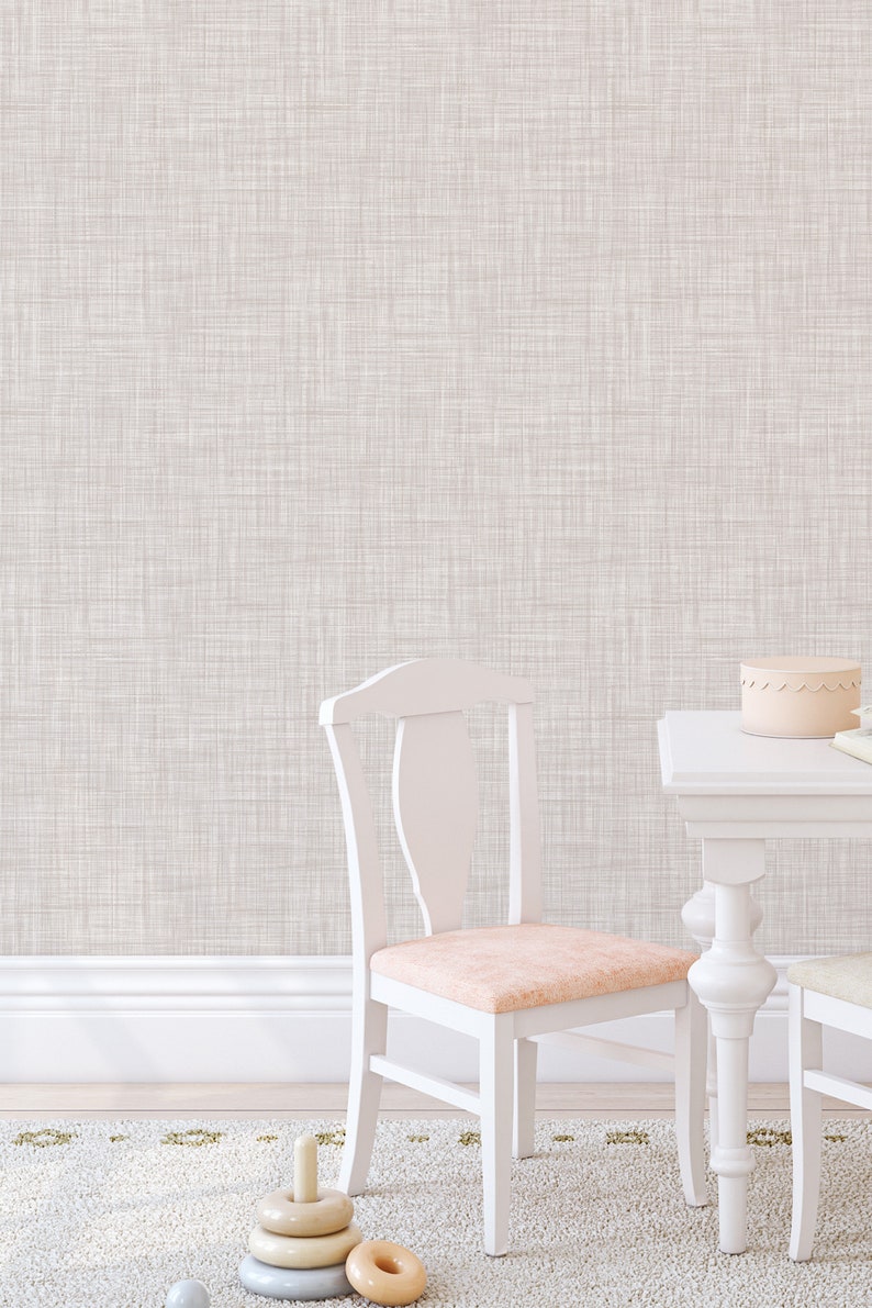 Removable Linen Textured Wallpaper Peel and Stick and - Etsy
