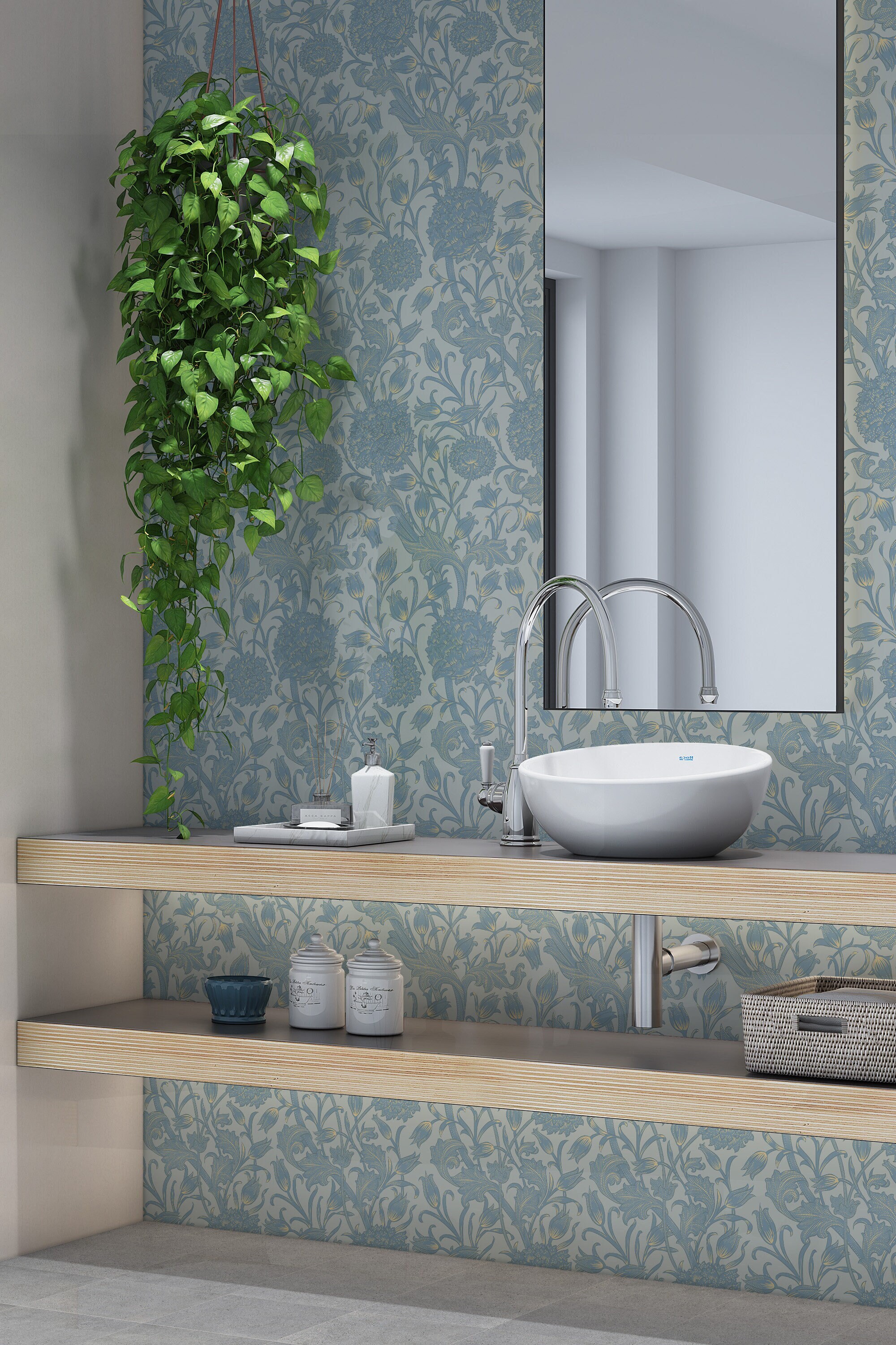 Peel and Stick Wallpaper, William Morris, Removable Wallpaper