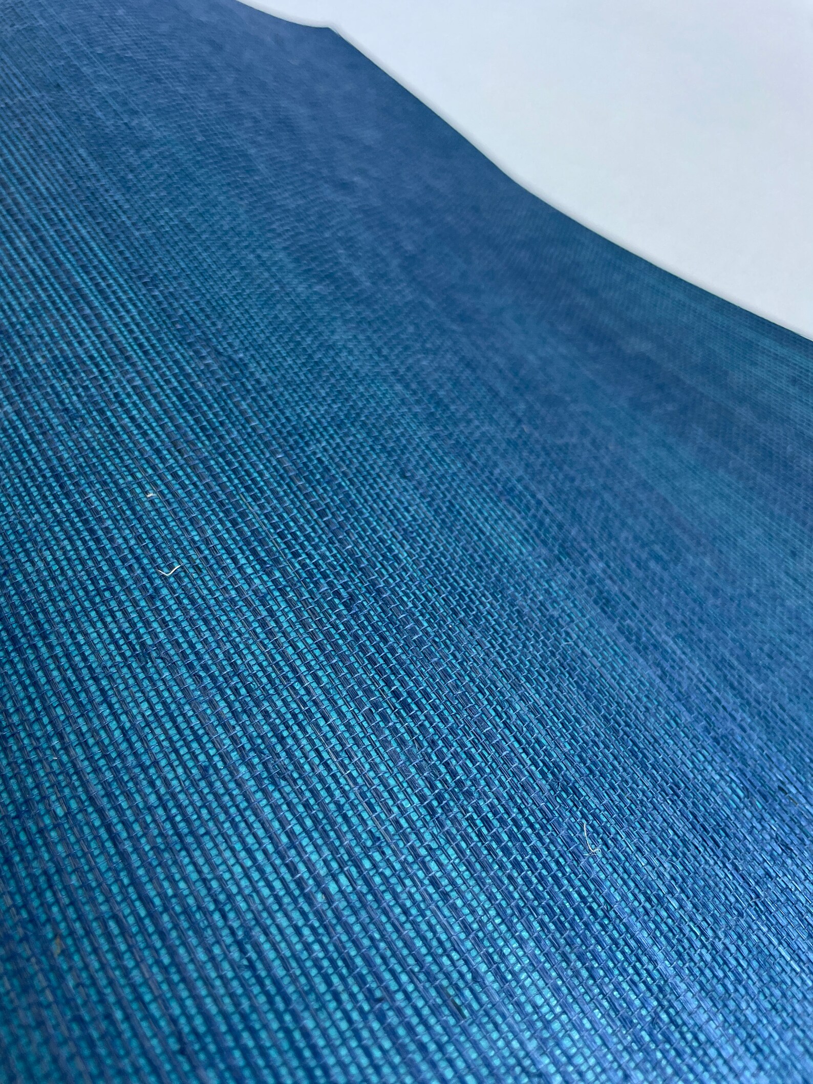 Natural Deep Blue Grasscloth Wallpaper Dark Blue Woven Sisal 41143 Etsy