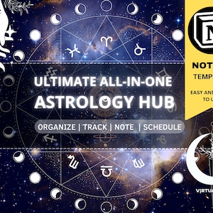 ULTIMATE Astrology All-In-One Digital Notion Template, Digital Astrology Planner, Astrology Birth Chart Organizer, Notion Astrology Hub