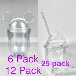 WHOLESALE- 12oz Mouse ear/ Ice Cream tumbler, bulk double wall kids tumbler, craft, gift cup, snow globe, diy, Party favor, Gift, Valentines