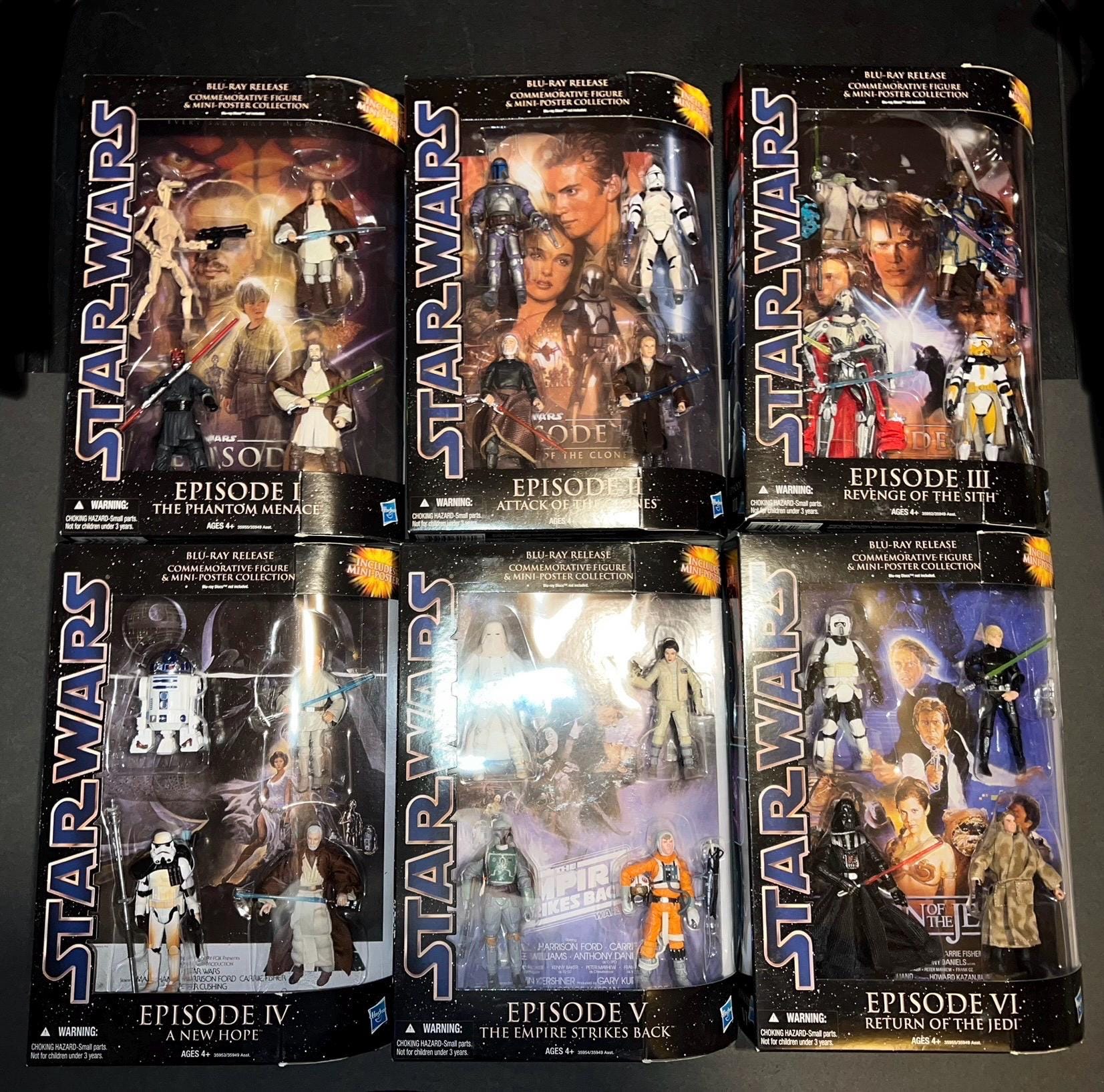 2011 Star Wars Blu-ray Commemorative Figures 6 Sets Each Set