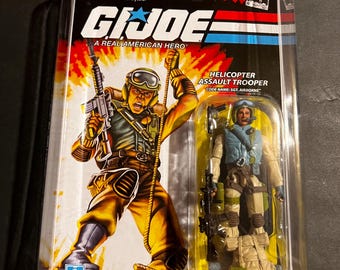 2008 Gi Joe Comic Series Helicopter Assault Trooper Sgt. Airborne In Case New