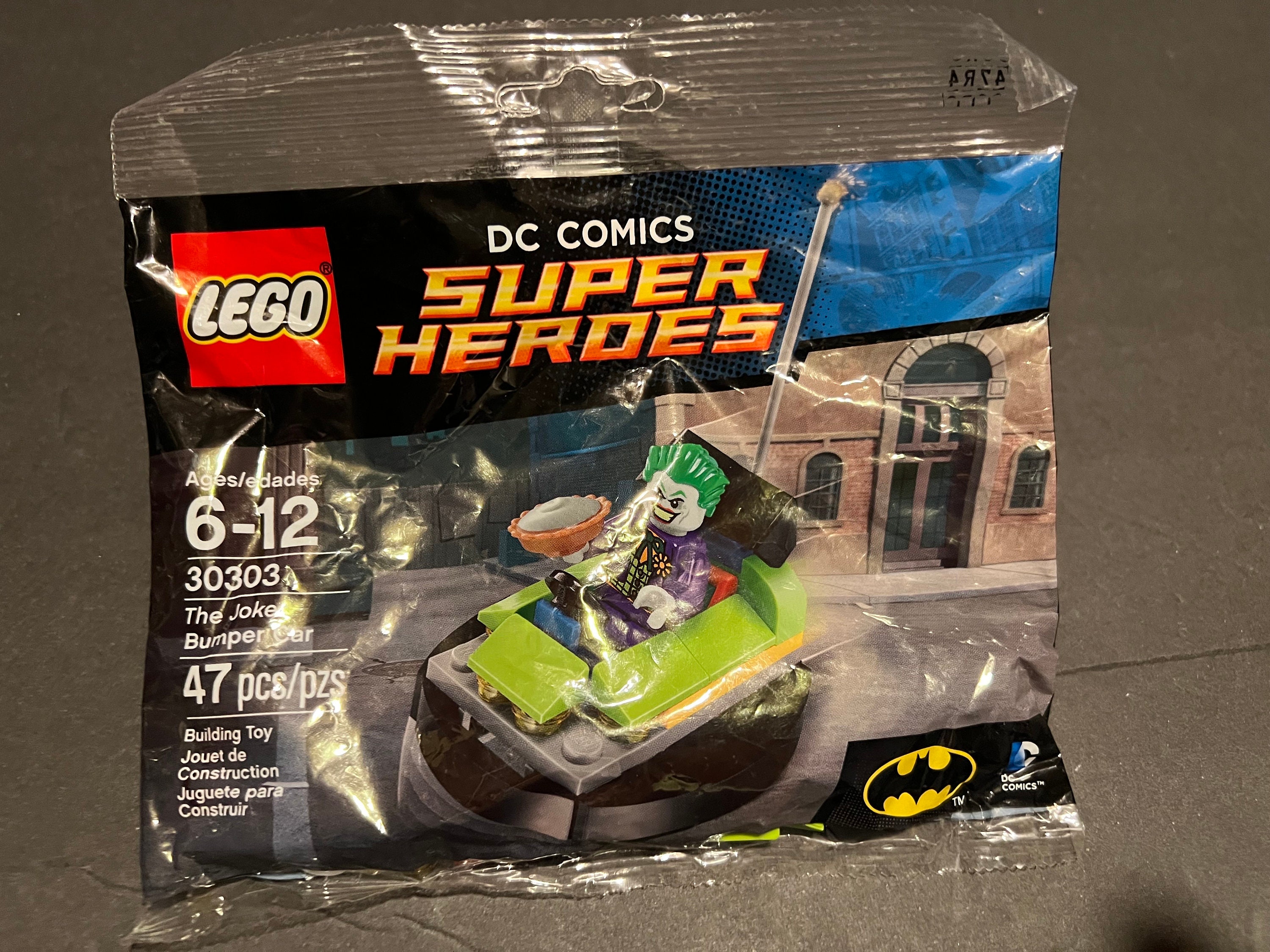 2015 DC Super Heroes Lego 30303 Joker Bumper Car Poly Bag Brand New Sealed Shipped Securely in a Box Wrapped in Bubble Wrap Etsy