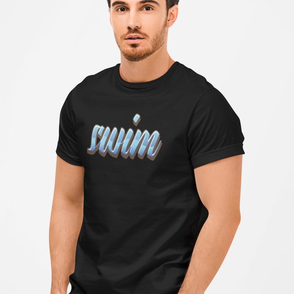 Blue "Swim" T-shirt| Fun Swim Shirt| Swim Team Shirt| Swim Shirt