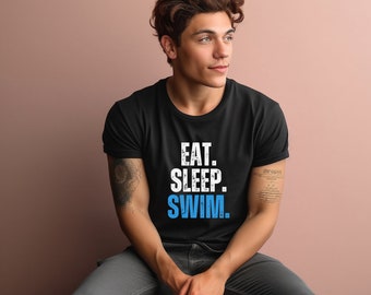 Eat Sleep Swim Tshirt | Funny Swim Shirt | Swim Team Shirt | Funny Shirt | Swim Coach Shirt