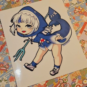 Gawr Gura Transfer Sticker