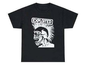 The Exploited T Shirt GBH Discharge The Adicts Anti-Nowhere League Subhumans UK Subs Conflict Unisex Heavy Cotton T-Shirt S-5XL