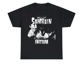 Samhain T Shirt Initium Glenn Danzig Horror Punk Death Rok Danzig Misfits Son of Sam TSOL 45 Grave Unisex Heavy Cotton T-Shirt S-5XL