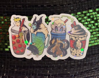 Pick your poison latte sticker