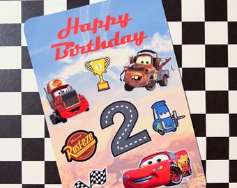 Cars Sticker Sheet, Cars Party Favors, Personlized Stickers - Etsy