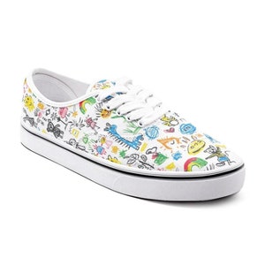 Whimsical Doodle Canvas Shoes - Colorful Hand-Drawn Patterns, Vibrant Sneakers for All Ages