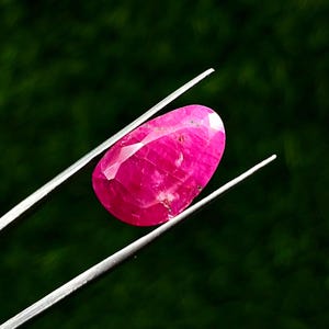 Gema de rubí natural de Mozambique de 10,3 quilates, rubí rosa rojizo facetado sin tratar, talla fantasía, gema suelta, piedra de colección rara.