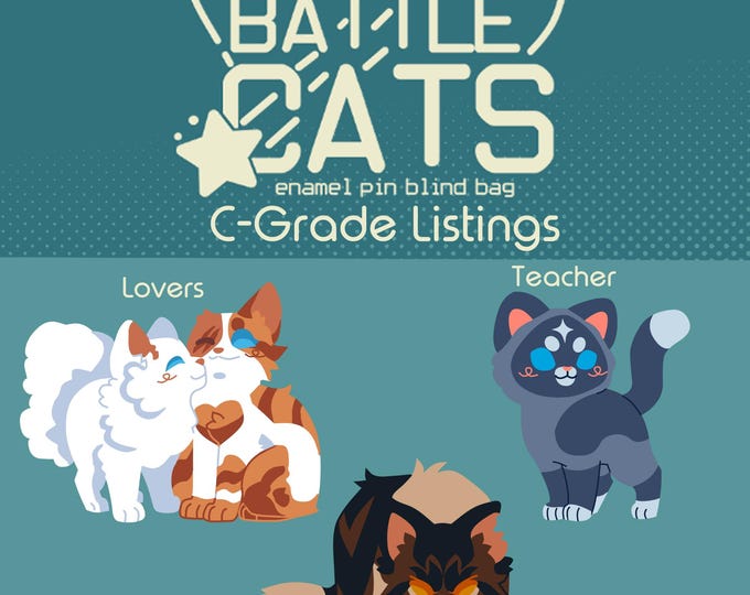 Battle Cats C Grade Listing [lovers, Deceiver, & Teacher] - Etsy