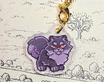 Yellow Cat 1" Phone Charm