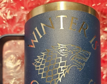 GOT - Winter is Coming - 12 oz Mug with Handle