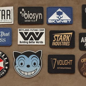 Pop Culture Patches for Cosplay & Nerd Fandom – Marvel, DC, Horror Movies, Sci-Fi Logos