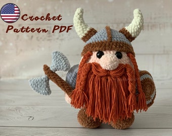 Viking Gnome crochet pattern PDF - plush crochet  amigurumi pattern