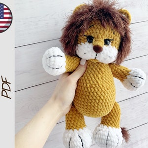 Crochet plush  Lion pattern PDF- amigurumi pattern