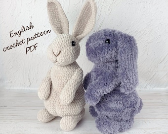 Patrón de crochet Conejo de Peluche (Bunny) PDF- Conejo Realista