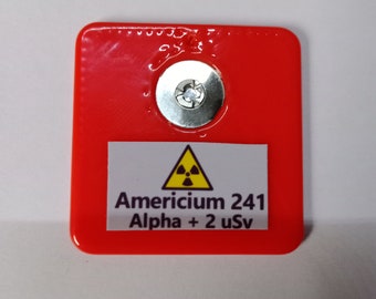 Controleer bron Geigerteller Americium 241 Alpha