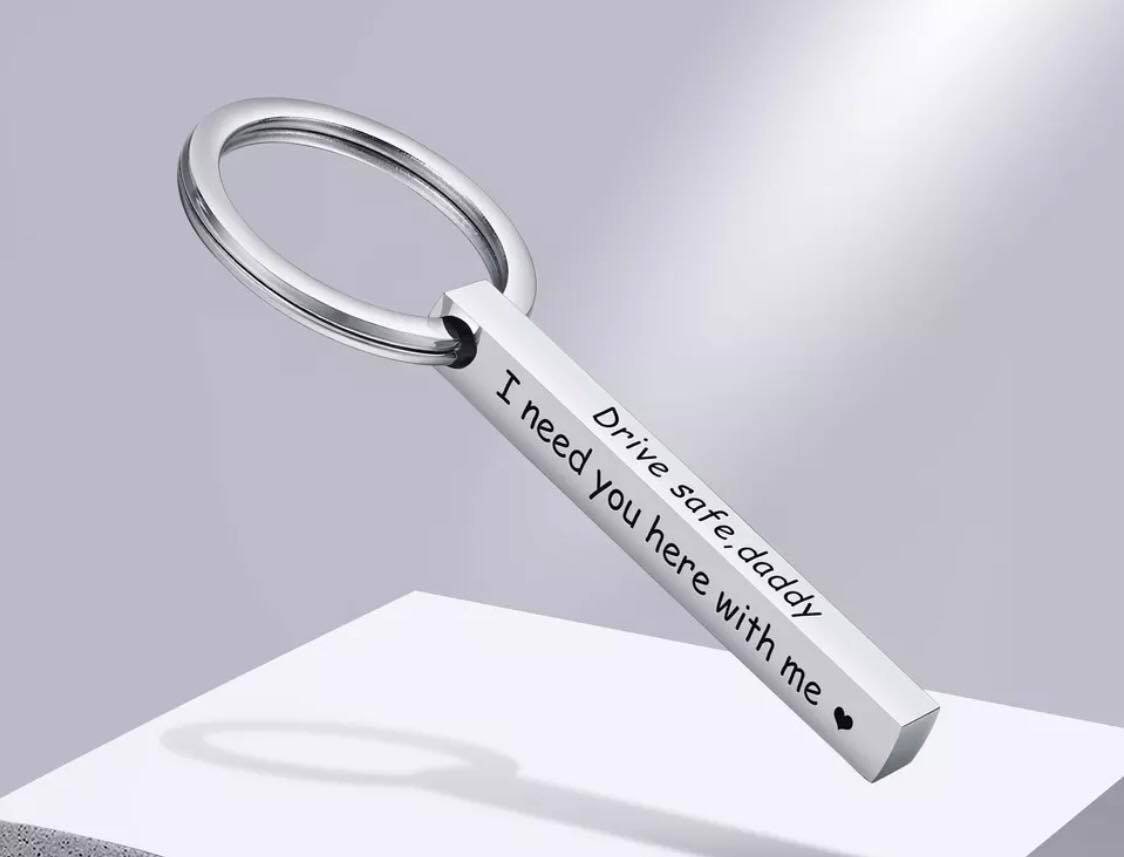 Personalised bar shop keyring