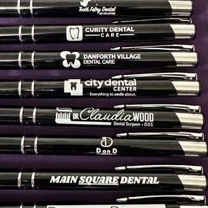 Custom Pen, Laser Engraved Metal Pen, Business, Logo, Name, Fully Personalized Gift or Promotional. Individualized Ball Point Pen, Company
