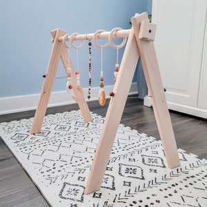 Folding Baby Wooden Play Gym