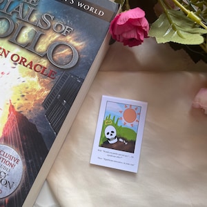 Percy Jackson et les Olympiens | Marque-page magnétique inspiré de Nico et Will, solangelo, soleil, crâne, enfer, apollon, marque-page Polaroid
