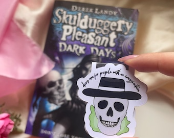 Skulduggery Pleasant inspired magnetic bookmark