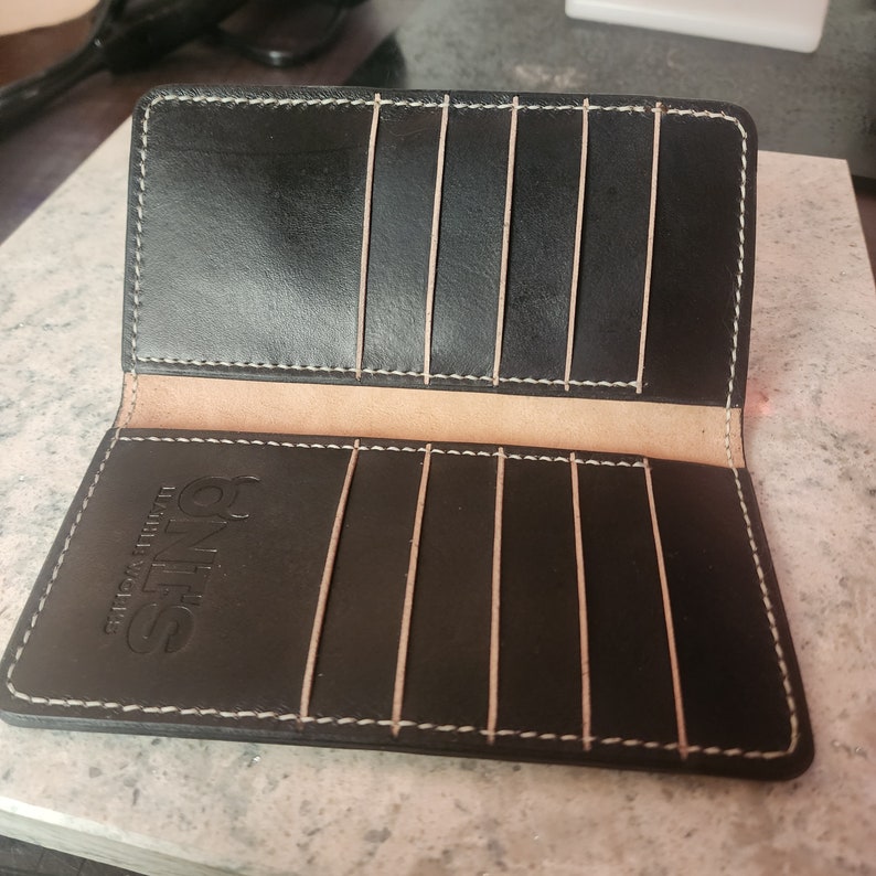 Handmade Leather Long Wallet Etsy