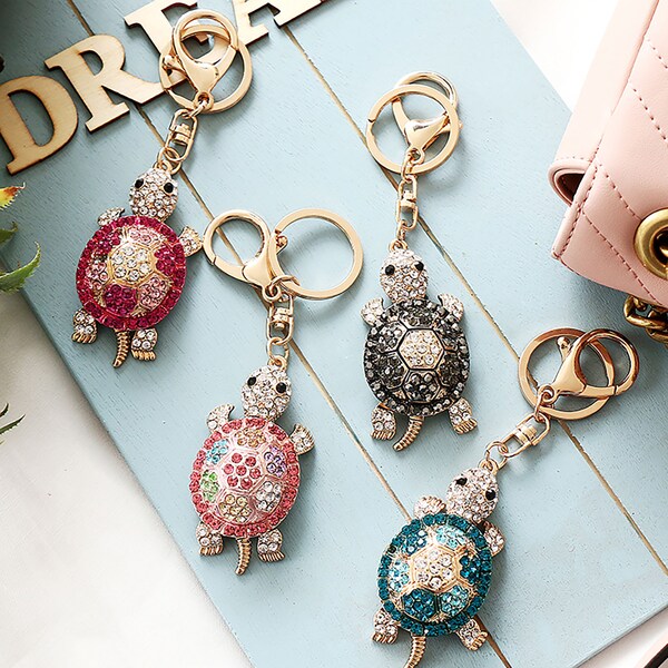 Rhinestone Keychain Etsy