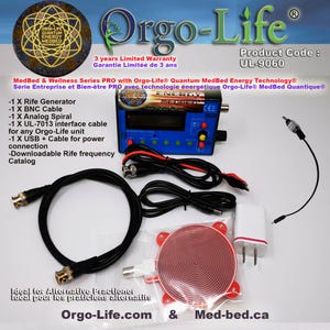 Frequency Generator + Scalar Quantum Remote (For all Wellness Series & Family Series) with interface cable to connect to Orgo-Life® units
