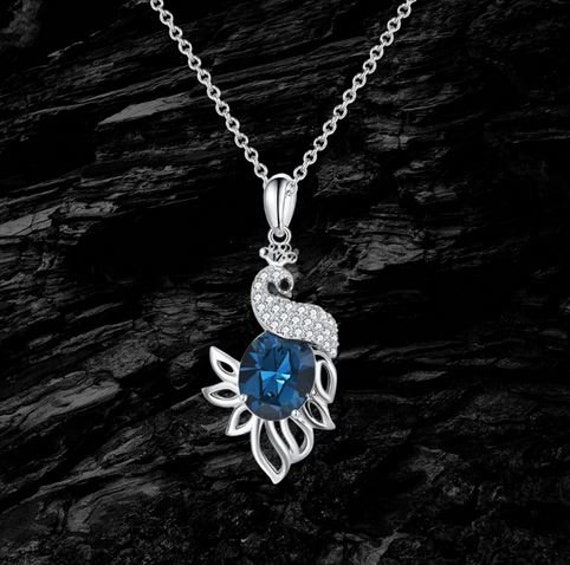 Peacock sapphire hotsell necklace