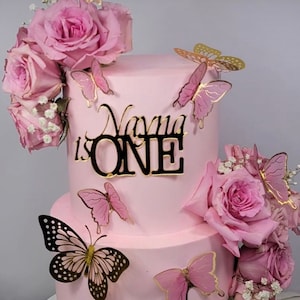 Custom Acrylic Name Cake Cahrms