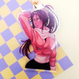 Cat Ninja Lady Keychain