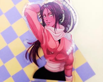 Cat Ninja Lady Keychain
