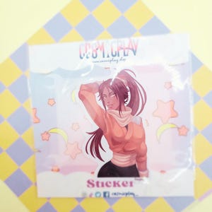 Cat Ninja Lady Sticker