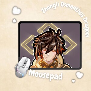 Zhongli Osmanthus Dragon Mousepads  [Preorder]