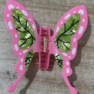 Pink Butterfly Ghost Slayer Hair Clip