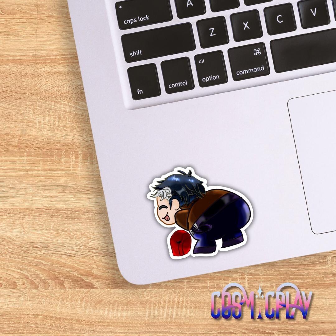 Sticker Tuerkcing Twerking Red Hood Outlaw Sticker | Funny Comics Meme Vinyl Decal ...