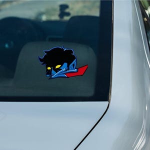 Blue Fuzzy Car Decal [Preorder]